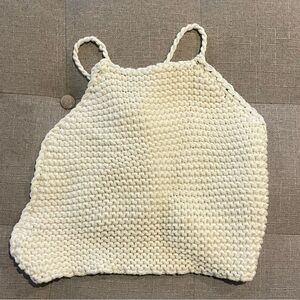 Brandy Melville Cream Knit Crop Tank